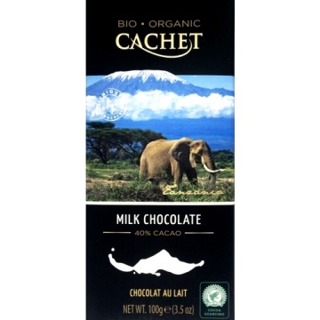 Chocolat au lait BIO, 40% de cacao