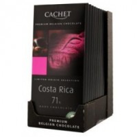 Chocolat noir, a 71% cacao du Costa rica